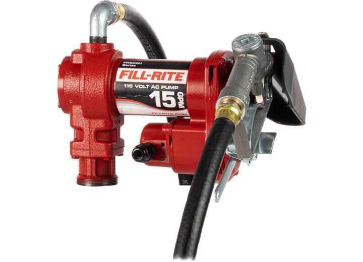 Fill-Rite 115V AC 15 GPM Fuel Transfer Pump With Manual Nozzle - FR610H - image 4