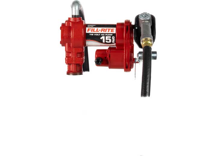 Fill-Rite 115V AC 15 GPM Fuel Transfer Pump With Manual Nozzle - FR610H - image 5