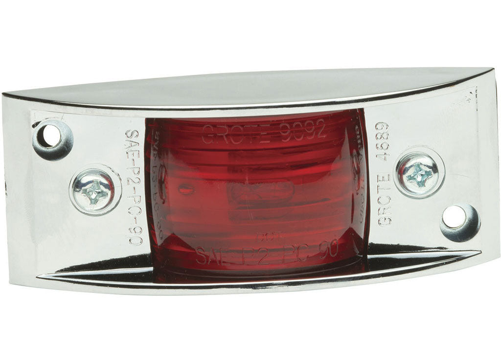 Grote Industries Chrome-Armored Clearance Marker Light-Red (Retail Packaging) - 46892-5 - image 3