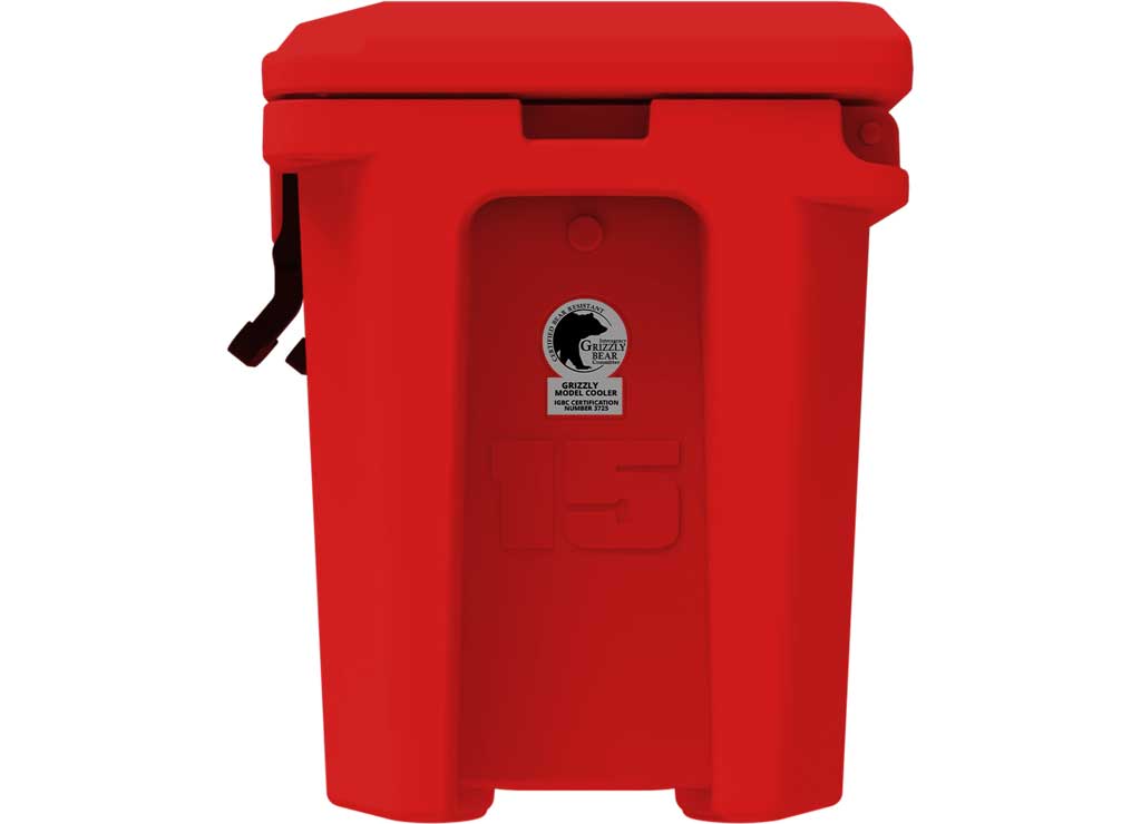 Grizzly Coolers Grizzly 15 Cooler, Red, 8-20 Quart Capacity - 4400005 - image 2