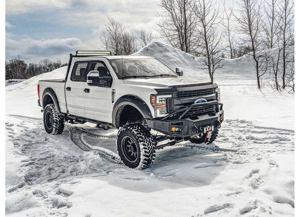 Husky Liners (Ex Tremor, Raptor) Aeroskin Lightshield Pro Low ProfileBlack for 2021-2026 Ford F-150, Black Matte - 2820196 - image 6