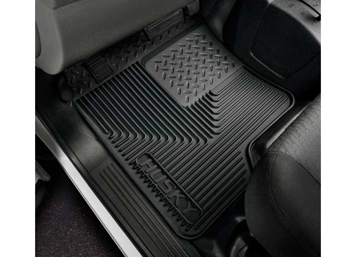 Husky Liners Husky Liner Heavy Duty 2nd or 3rd Row Floor Mats, Black, Hard Plastic - 52011 - image 2