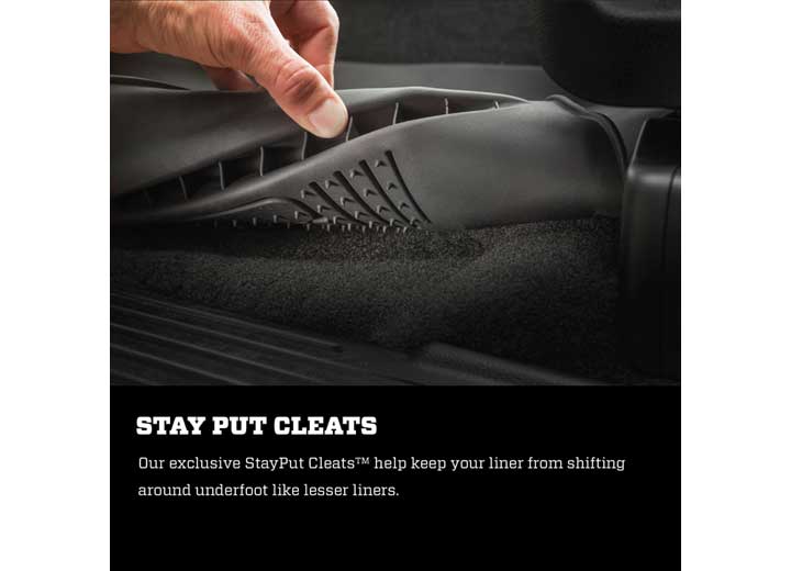 Husky Liners X-Act Contour Front Floor Liners - Black for SuperCrew or SuperCab (Extended Cab) - 53301 - image 3