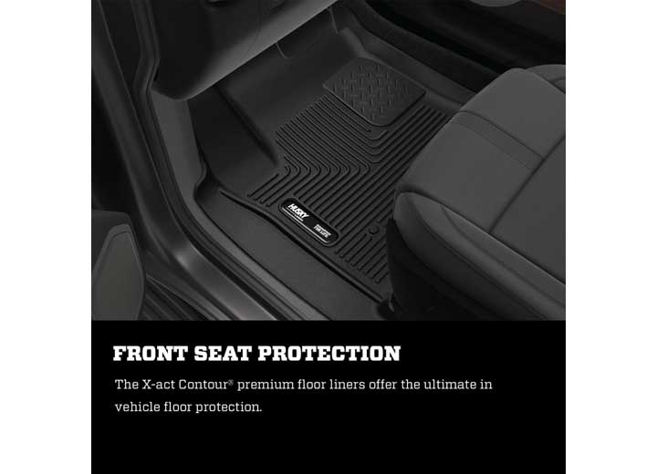 Husky Liners 2020-2023 Sonata FWD Black 2nd Seat Floor Liner X-Act Contour Series, Hard Plastic - 55311 - image 9