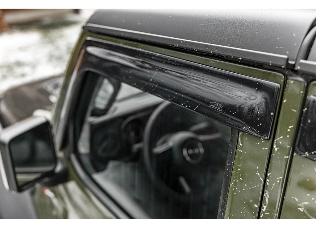 Husky Liners 2018-2024 Wrangler (JL) Unlimited Sport 4-Door Ventvisor Low Profile 4-Piece Set Smoke Visor - 2854066 - image 2