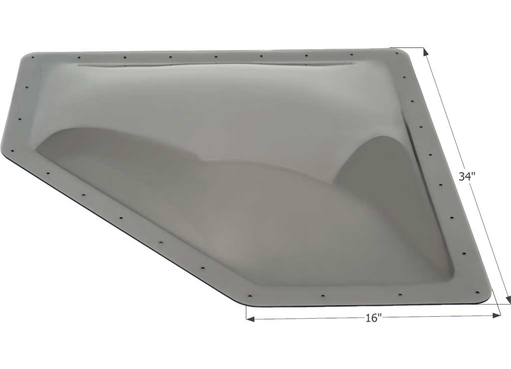 Icon Neo Angle RV Skylight, 30" x 13", Smoke - 12111 - image 2