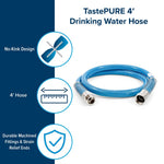 Camco Fresh Water Hose, 5/8 in Internal Diameter, 4 ft Length, 100 PSI Working Pressure - 22813