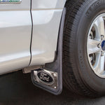 Plasticolor Mud Flap, Ford Logo With Stainless Steel Insert, Set Of 2 - 001837R01