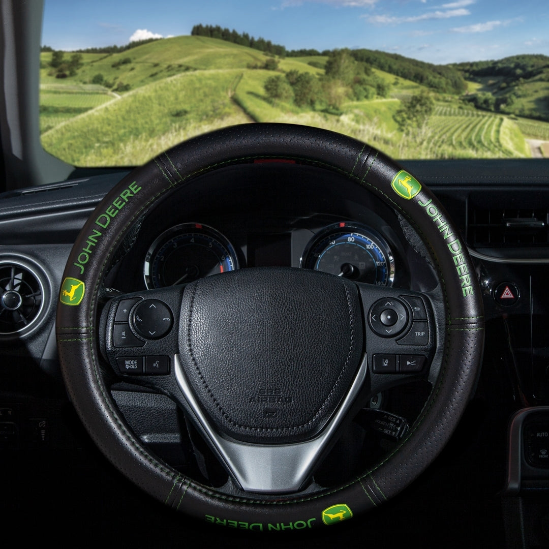Plasticolor Steering Wheel Cover, Elite Series, For 14-1/2 To 15-1/2 in Wheels, Black - 006624R01