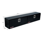 Weather Guard Tool Box, 2 Doors, Black, Aluminum - 390-5-02