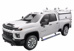 AMP Research Running Board, Textured Powder Coated, Black, Die Cast Aluminum - 76252-01A