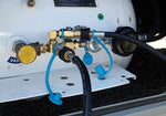 MB Sturgis Propane Adapter Fitting, Brass, With 72 in Length Propane Hose, POL x 1/4 in Male Plug Ends - 103539-MBS