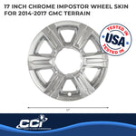 Coast2Coast Wheel Skin, 17 in, 6 Spokes, Chrome, Set Of 4 - IWCIMP369X