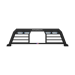 Magnum Truck Racks Headache Rack, Louvered With Window Cut Out, Matte Black, Aluminum - 321LPBRL1NB