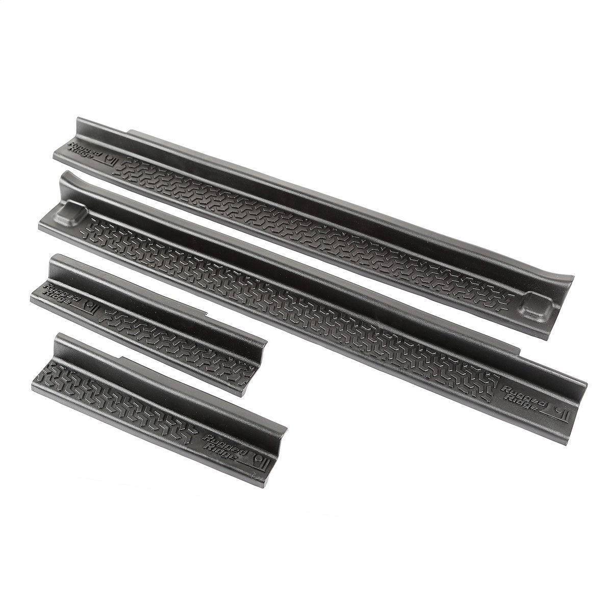 Rugged Ridge Door Sill Protector, Black, Set Of 4 - 11216.21