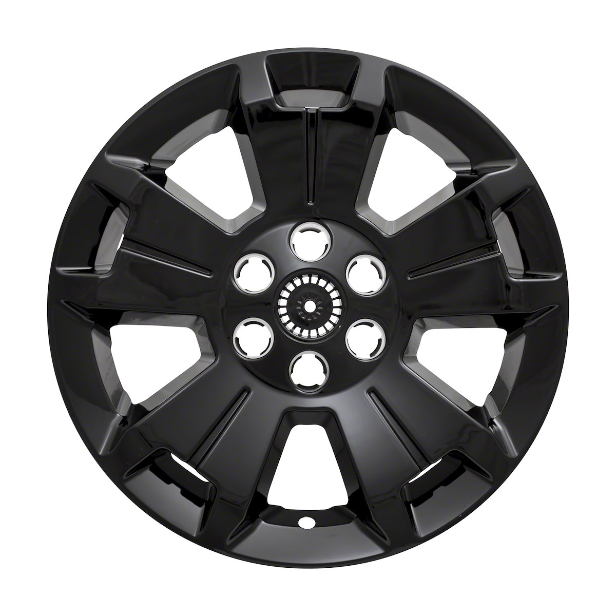 Coast2Coast Wheel Skin, 17 in, 5 Spokes, Gloss Black, Set Of 4 - IWCIMP405BLK