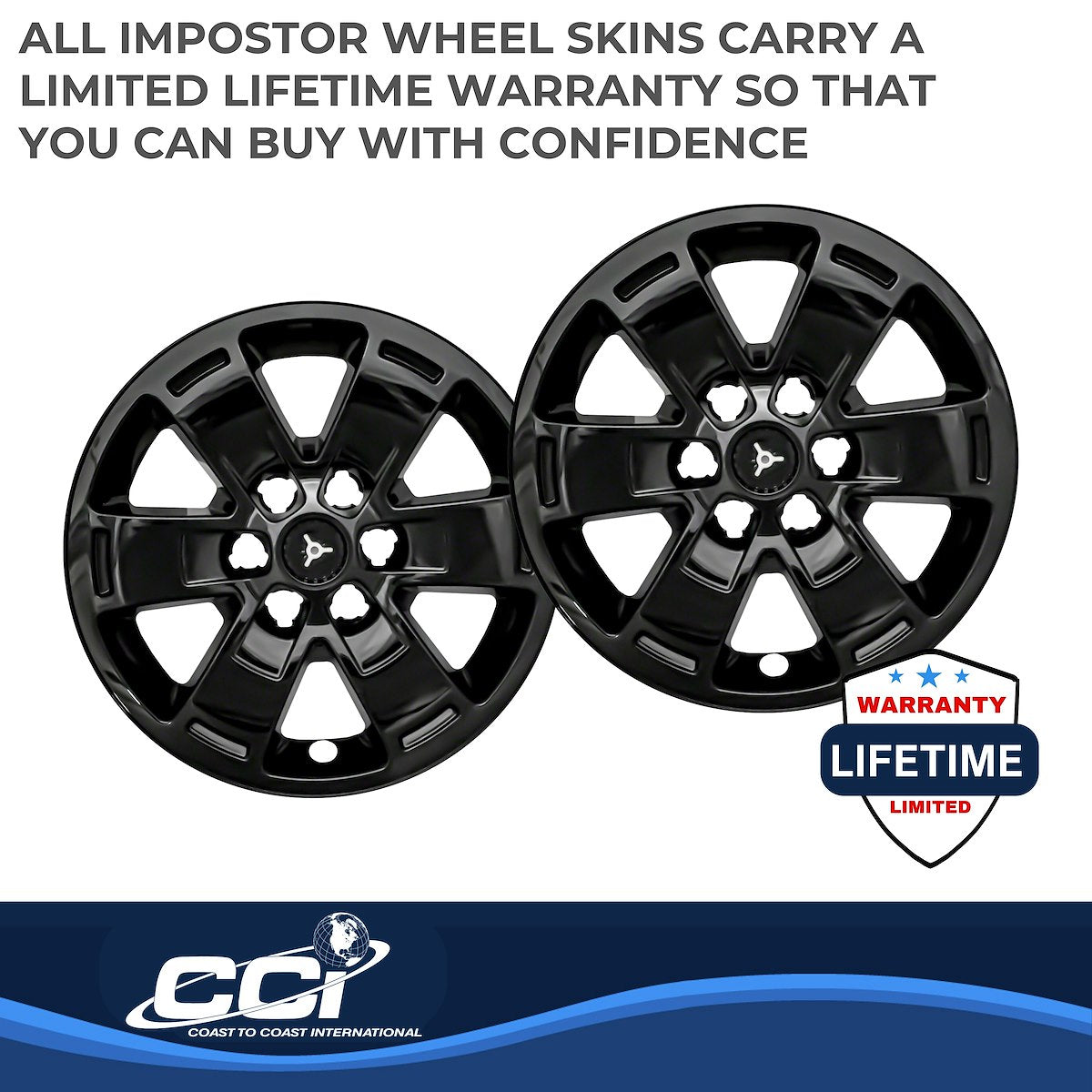 Coast2Coast Wheel Skins & Styled Wheel Covers IWCIMP444BLK product image 4