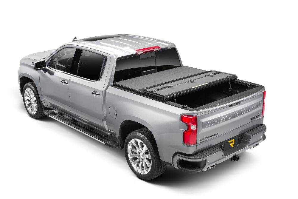 Extang Tonneau Cover, 2 Folds/3 Panels, Textured Black, 1 in Thick EnduraShield Panels With Aircraft-Grade Aluminum Frame - 88456
