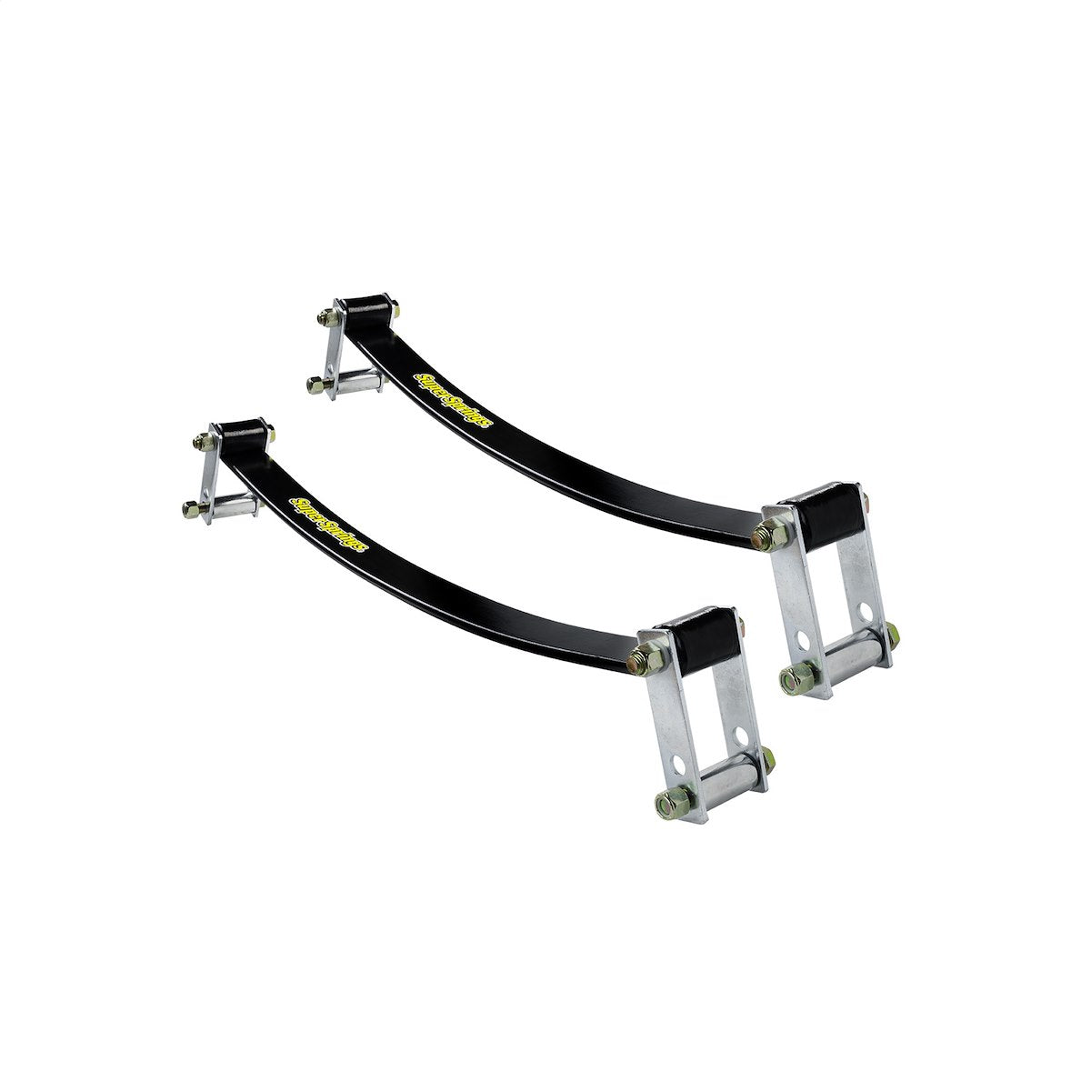 Supersprings Helper Spring Kit, 3 in Width, Steel, With 2 Springs and 4 Shackles, Set of 2 - SSA22