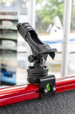 Railblaza Multi Purpose Accessory Mount, Black, Powder Coated Aluminum/Fiberglass Reinforced Nylon/Rubber, 3.3 in Width - 11-4204-11