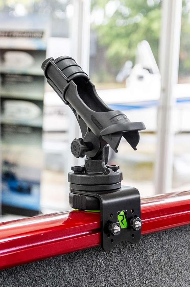 Railblaza Multi Purpose Accessory Mount, Black, Powder Coated Aluminum/Fiberglass Reinforced Nylon/Rubber, 3.3 in Width - 11-4204-11