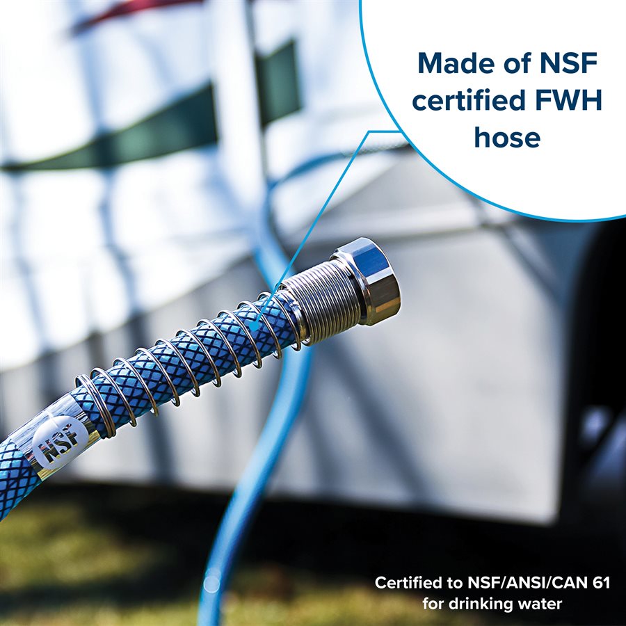 Camco Fresh Water Hose, 5/8 in Internal Diameter, 35 ft Length, 100 PSI Working Pressure - 22843