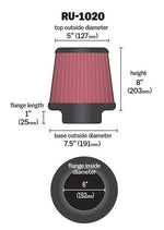 K&N Air Filter Elements RU-1020 product image 3