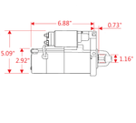 Powermaster Starter, 4.4:1 Gear Reduction Ratio, 153 Tooth Count - 9202