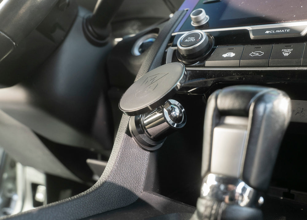Mob Armor Cell Phone Mount, 90 lb Capacity Magnetic Mount, Black Chrome, Aluminum - MOBN-MX-BCHR-MS