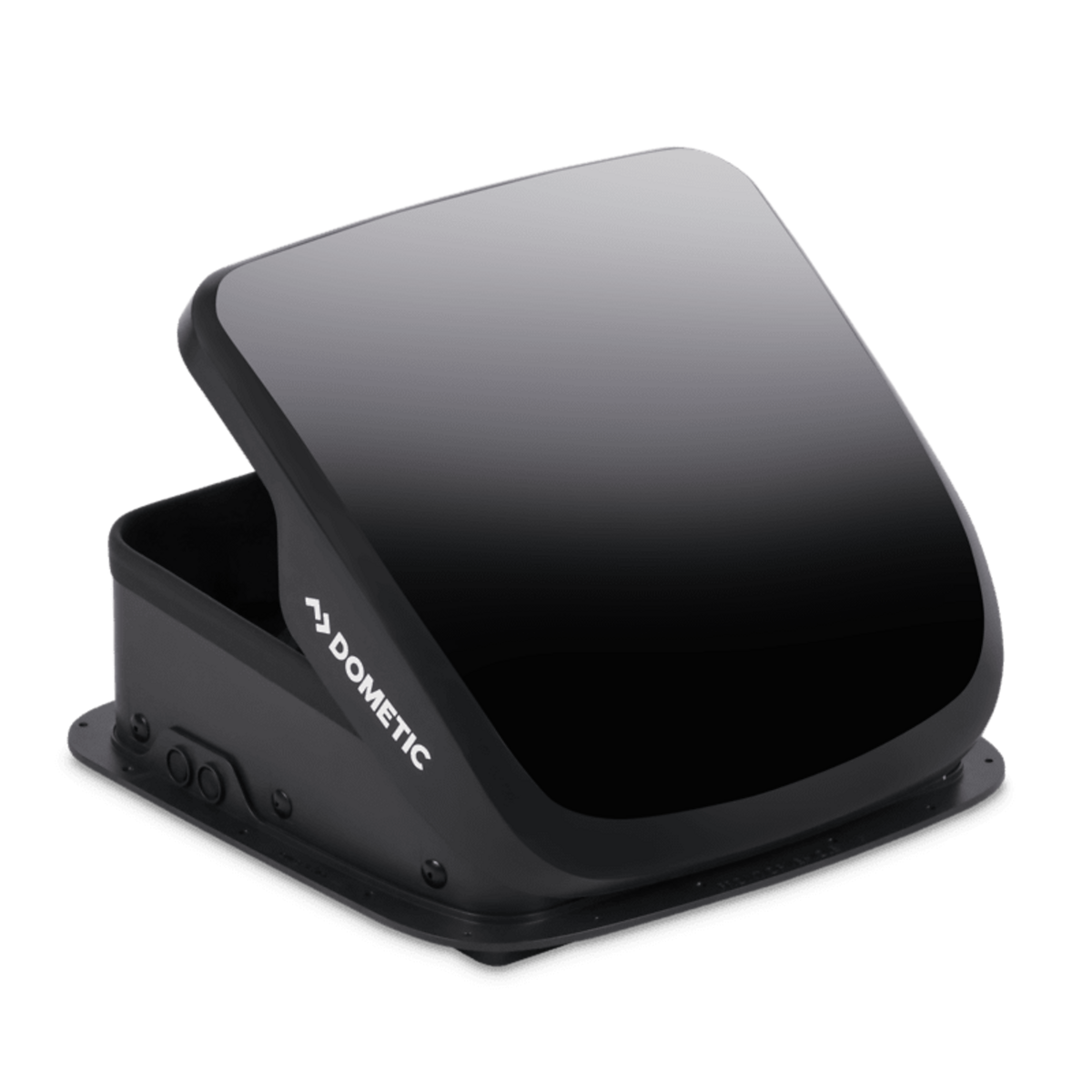 Dometic Roof Vent, For 14 in x 14 in, With 5-Speed/Reversable Fan, Black Dome/Black DryDock Mounting Base/White Interior - 9630002550
