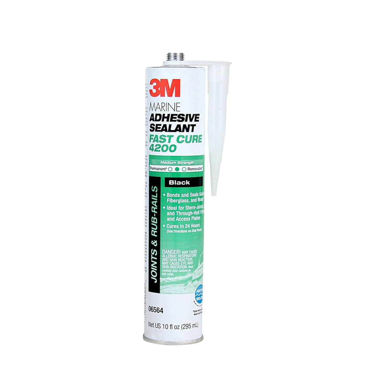 3M Adhesive Sealant, 3M 4200 Fast Cure, Used To Bond Aluminum/Wood/Gelcoat And Fiberglass, 10 oz Cartridge - 06564