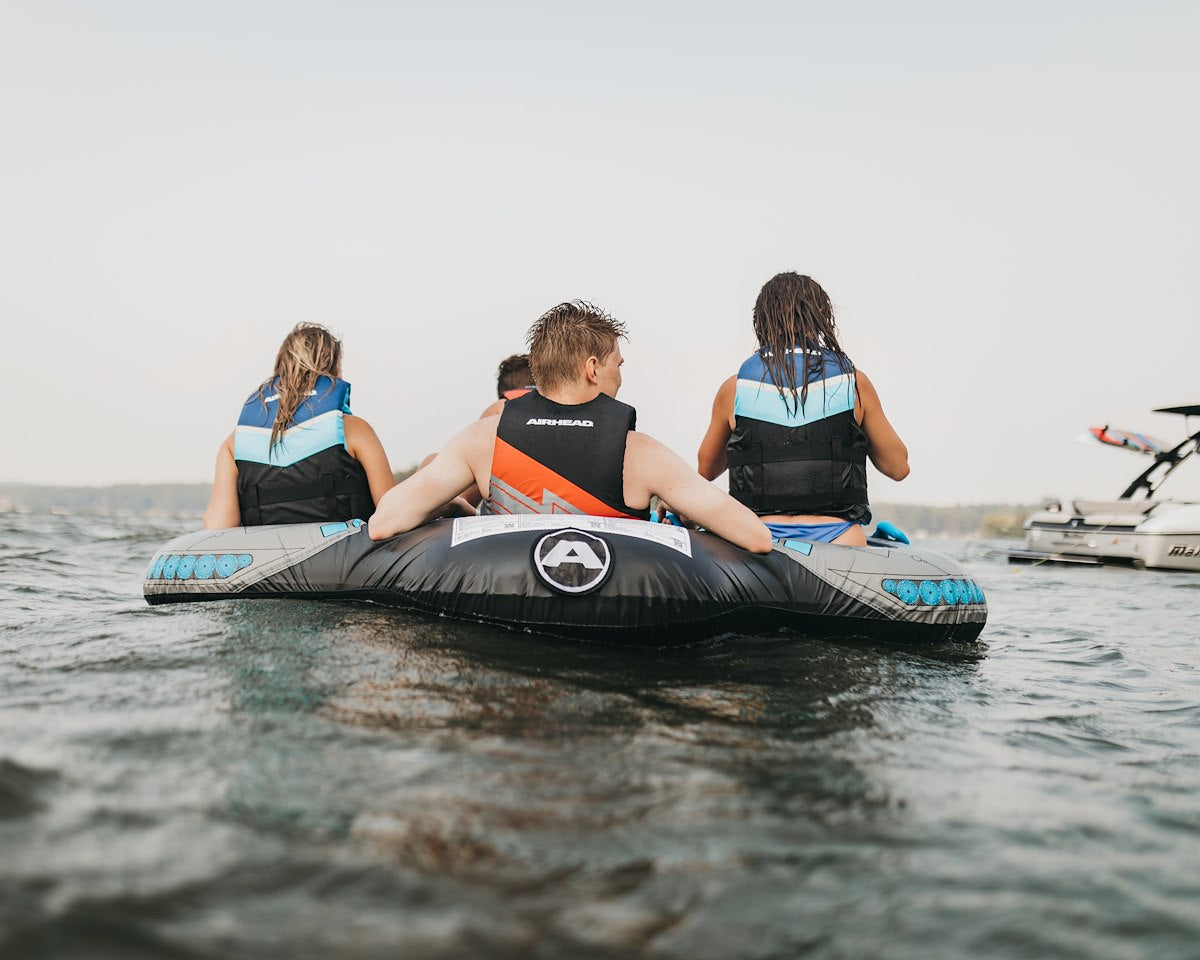 Airhead PFD - Personal Floatation Device, Fits Chest Sizes 22 in To 25 in, Black/Grey And Orange - 30084-02-A-BR