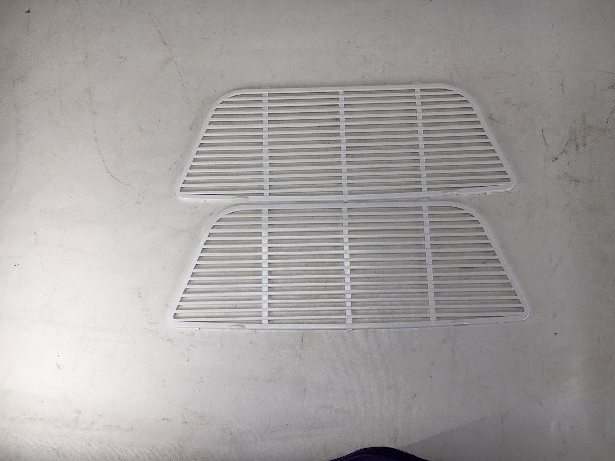 Coleman Mach Air Conditioner Ceiling Assembly Grille, For 8430A633/8430A6332 Chill Grille 2 Ceiling Assemblies, White - 8430-3701