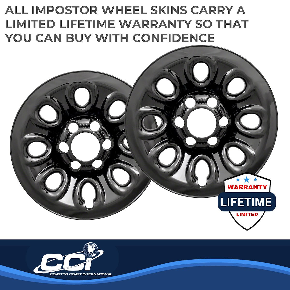 Coast2Coast Wheel Skins & Styled Wheel Covers IWCIMP64GBLK product image 3