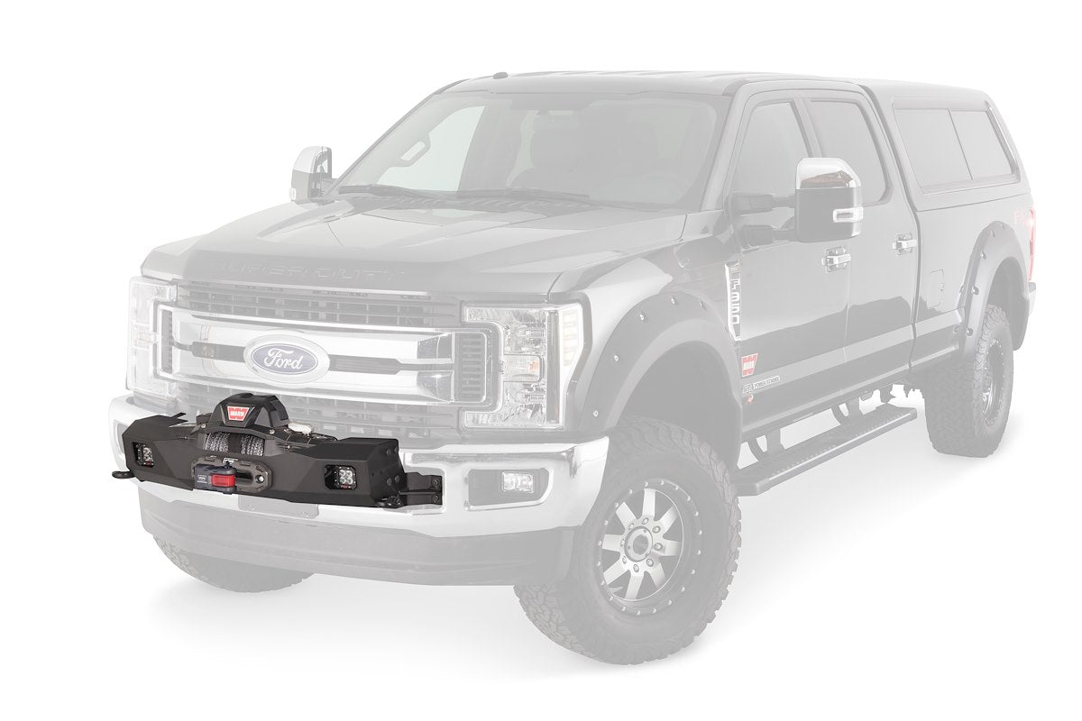 Warn Winch Mount Installation Kit, For Mounting Warn GEN III Trans4mer Winch Mount, Steel, Black Powdercoated - 108001