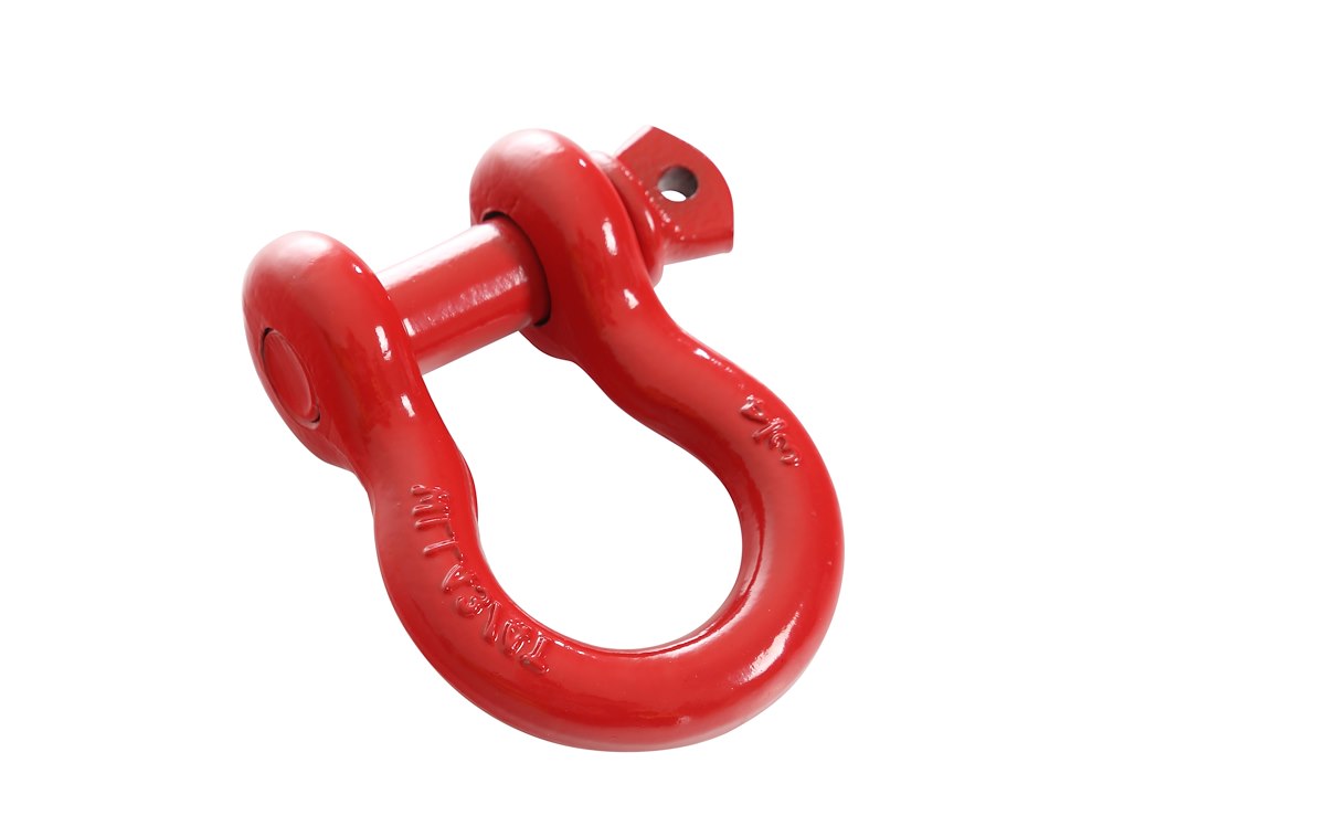 Overland Vehicle Systems D-Ring, With 3/4 in Pin, 4.75 Ton Weight Rating, Red - 19019904