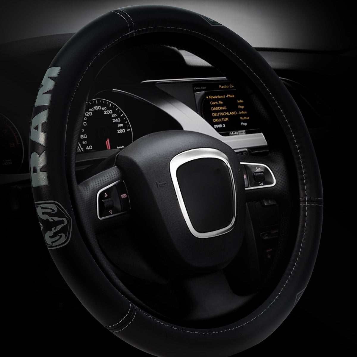 Plasticolor Steering Wheel Cover, For 15-1/2 To 16-1/2 in Wheels, Black - 006789R01
