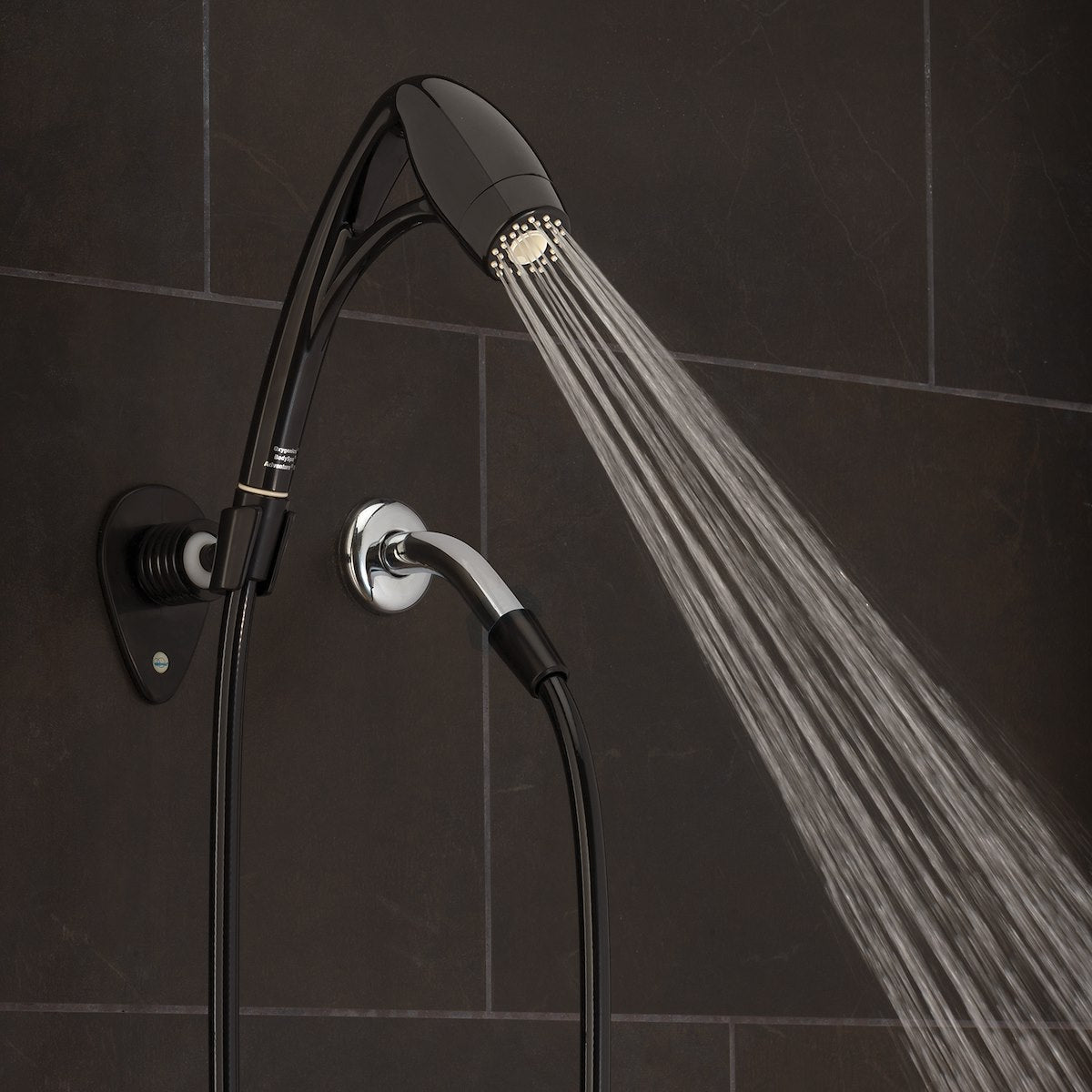 Oxygenics/ ETL Shower Head, Hand Held With 72 in Hose, With 3 Function Spray Settings, 2 in Outer Diameter - 25088