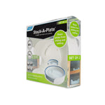 Camco Plate Holder, One For 7-1/4 in Plates and One For 10-1/4 in Plates, Bright White - 43601