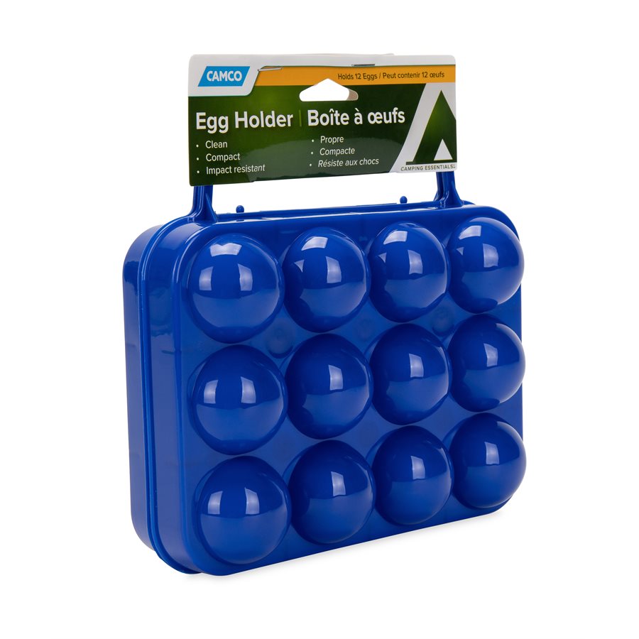 Camco Egg Holder, Holds 12 Eggs, Blue - 51015