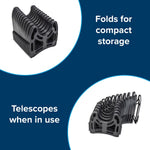 Camco Sewer Hose Support, Holds 15 ft Hose, Black - 43041