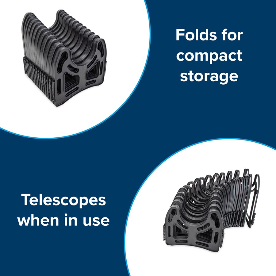 Camco Sewer Hose Support, Holds 15 ft Hose, Black - 43041