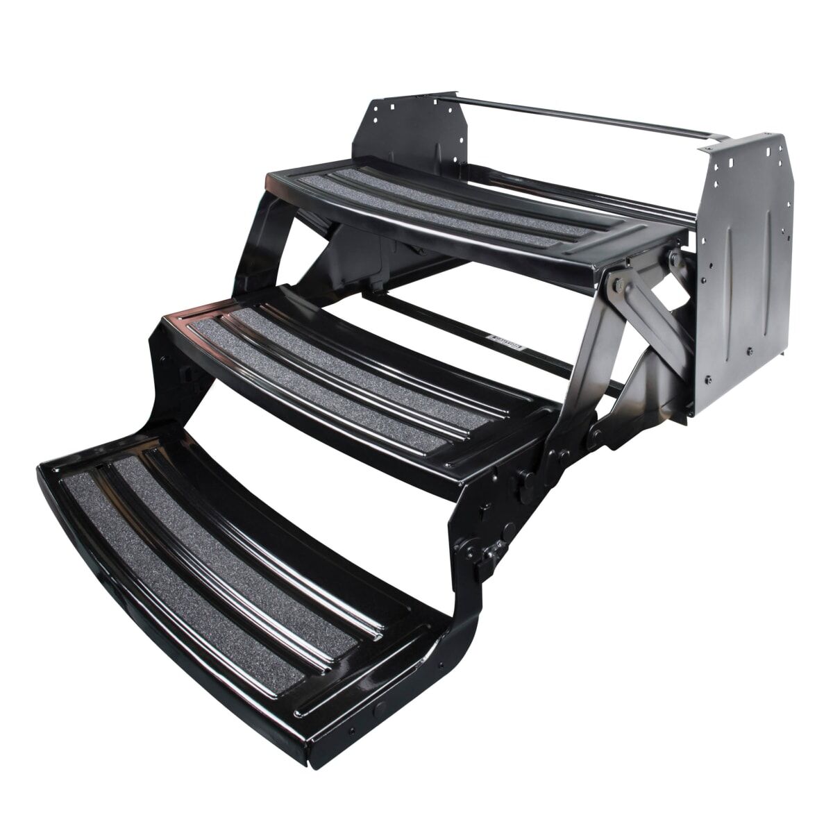 Lippert Entry Step, 3 Manual Folding Steps, 24 in Width x 7 in Depth, With 7 in Rise - 432687