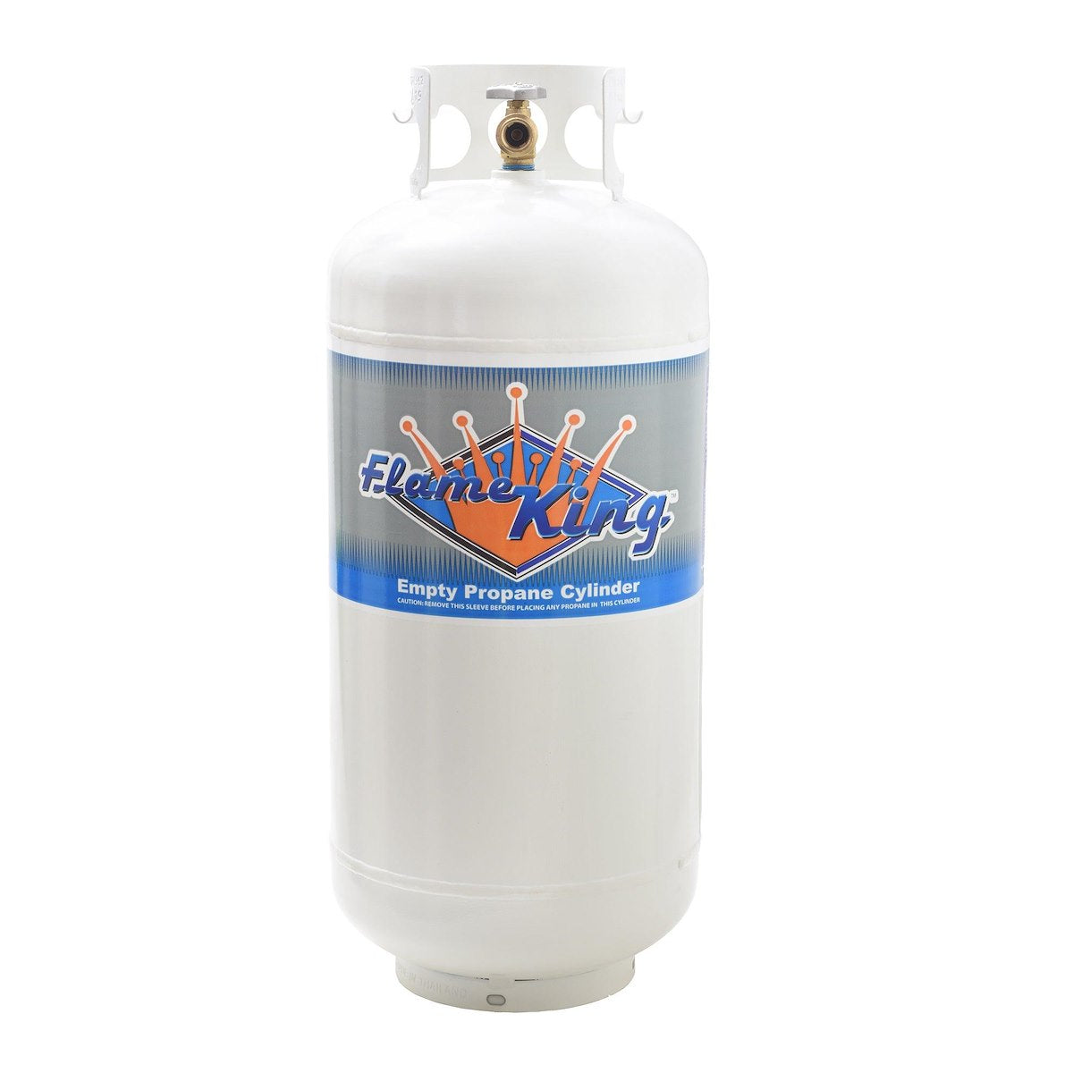 Flame King Propane Tank, 40 lb Capacity, 29.3 in Height x 12.3 in Diameter, 6.5 in Collar Diameter - YSN401