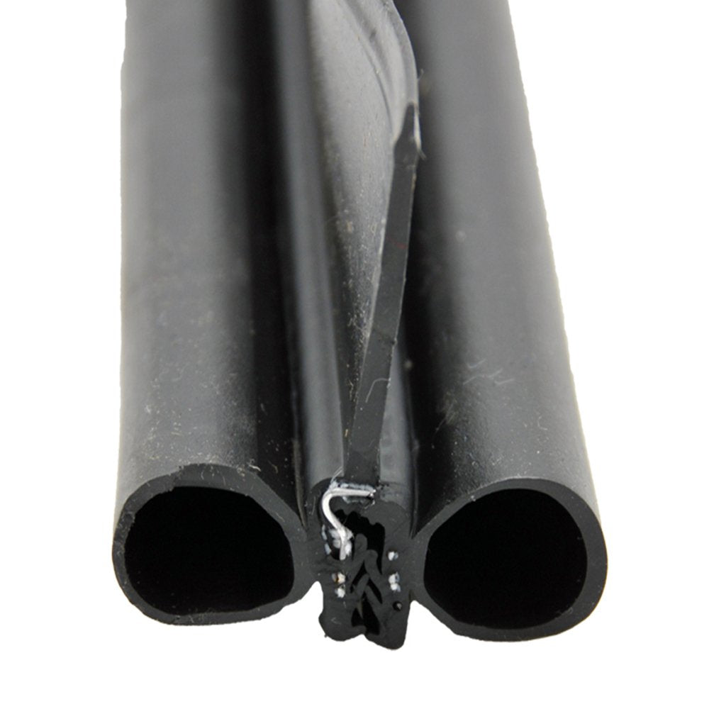 AP Products Slide Out Seal, Double Bulb Type With 2-1/4 in Wiper, 2 in Width x 3 in Height x 28 ft Length, Black - 018-479