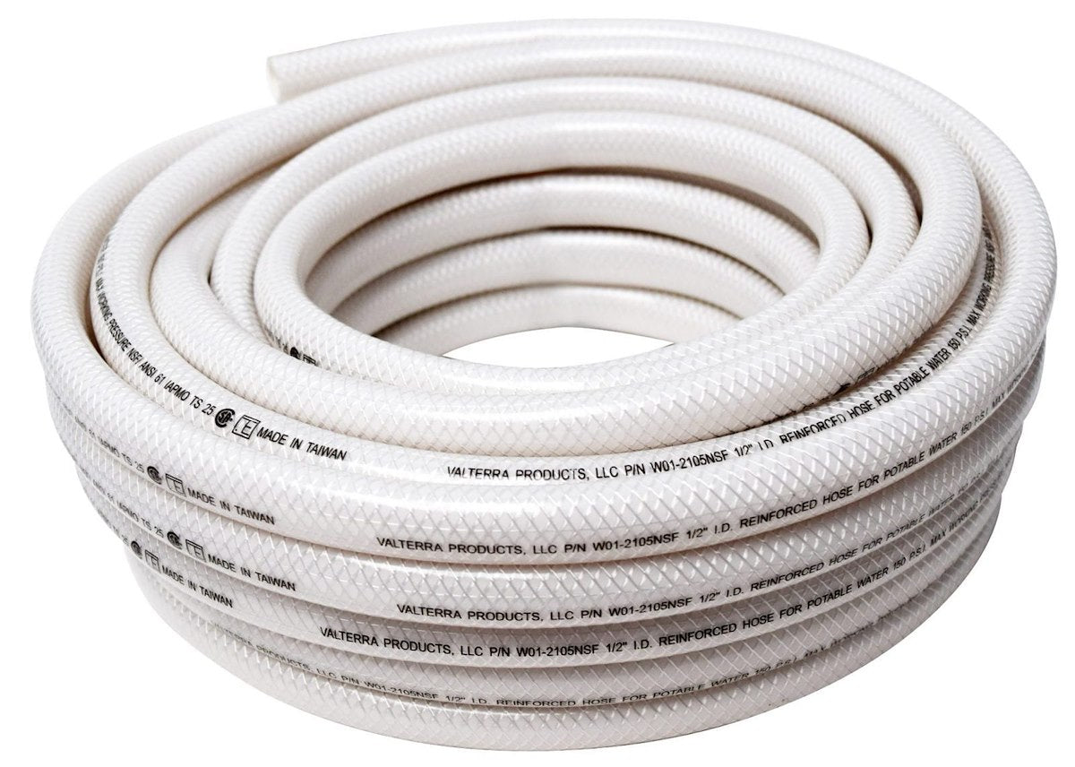 Valterra Fresh Water System Tubing, 1/2 in Inside Diameter x 5/8 in Outside Diameter x 50 ft Length - W01-1800