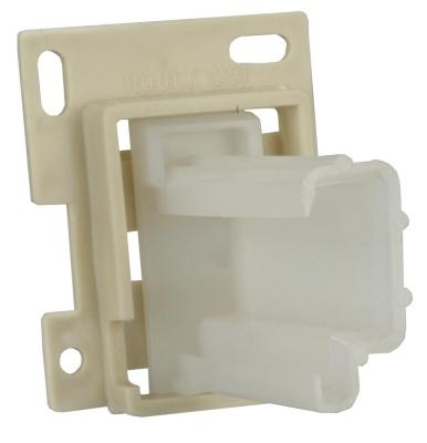 JR Products Drawer Slide Socket, Fits 2.125 in Deep, 0.375 in x 1.090 in Track Opening - 70715