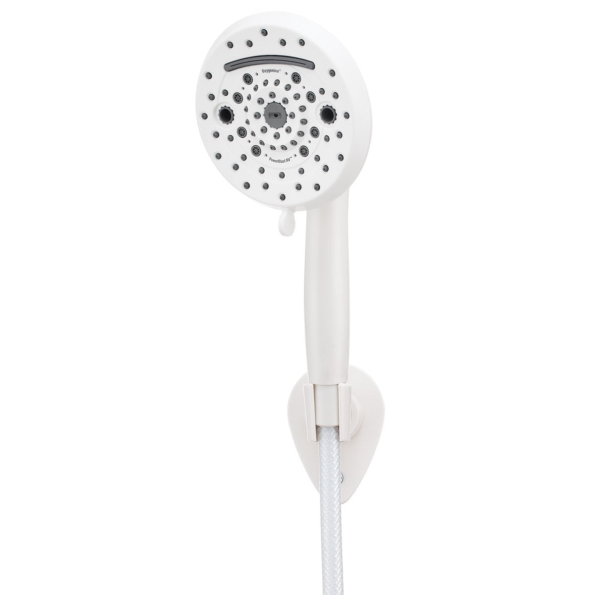 Oxygenics/ ETL Shower Head, Hand Held With 72 in Hose, With 10 Function Spray Settings, 5 in Outer Diameter - 51799