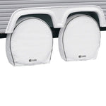 Classic Accessories Tire Cover, For 27 in To 30 in Wheel Diameter/8.75 in Tire Width, White, Pack Of 4 - 80-222-162302-00
