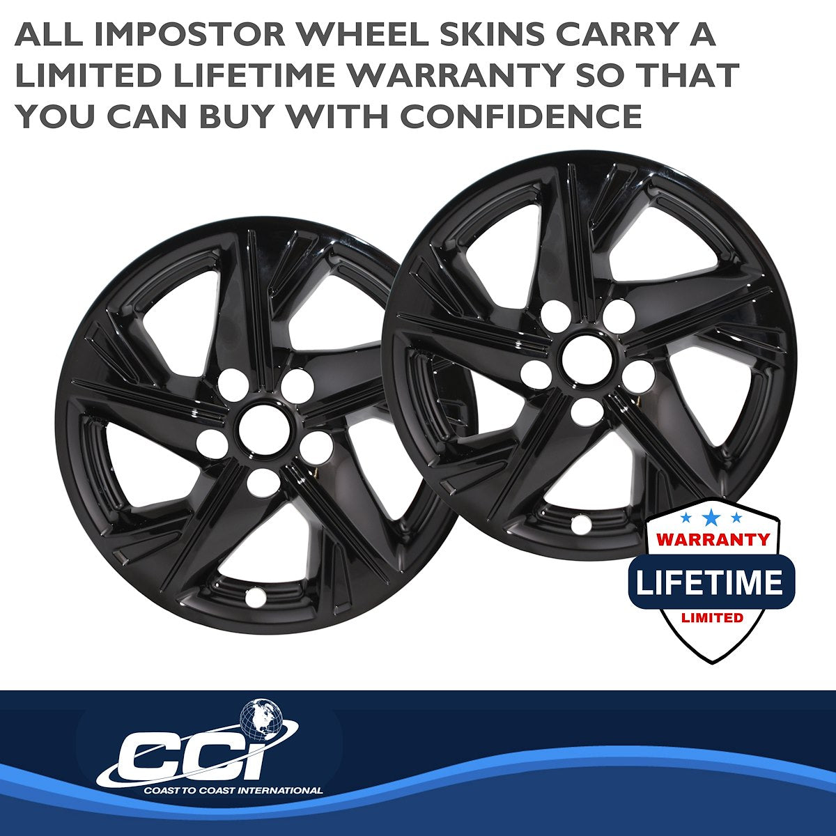 Coast2Coast Wheel Skins & Styled Wheel Covers IMP463BLK product image 3